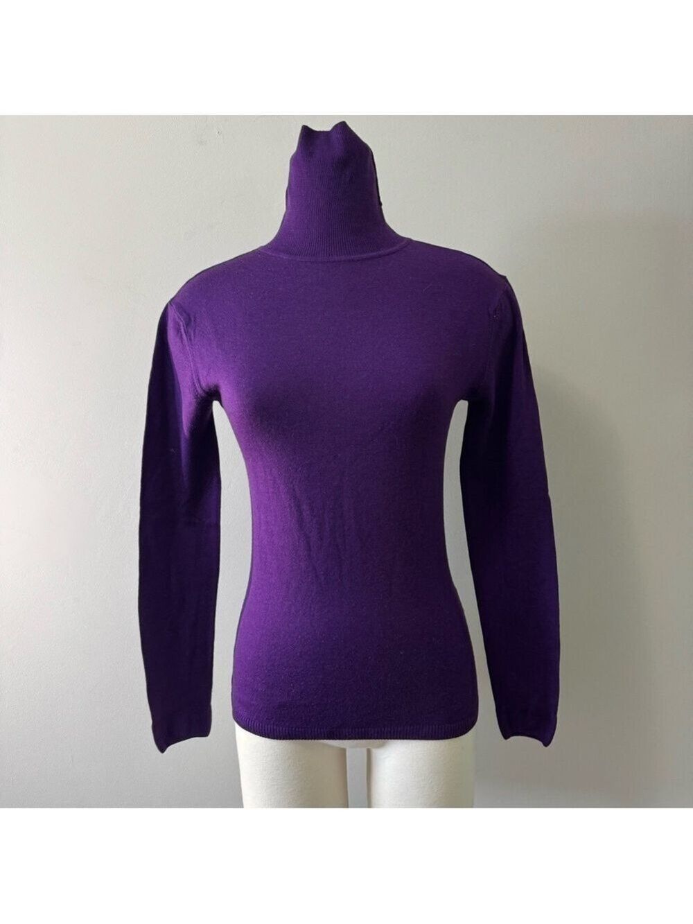 Hudson Baby Deep Purple Turtleneck Sweater Wool XS fit Small